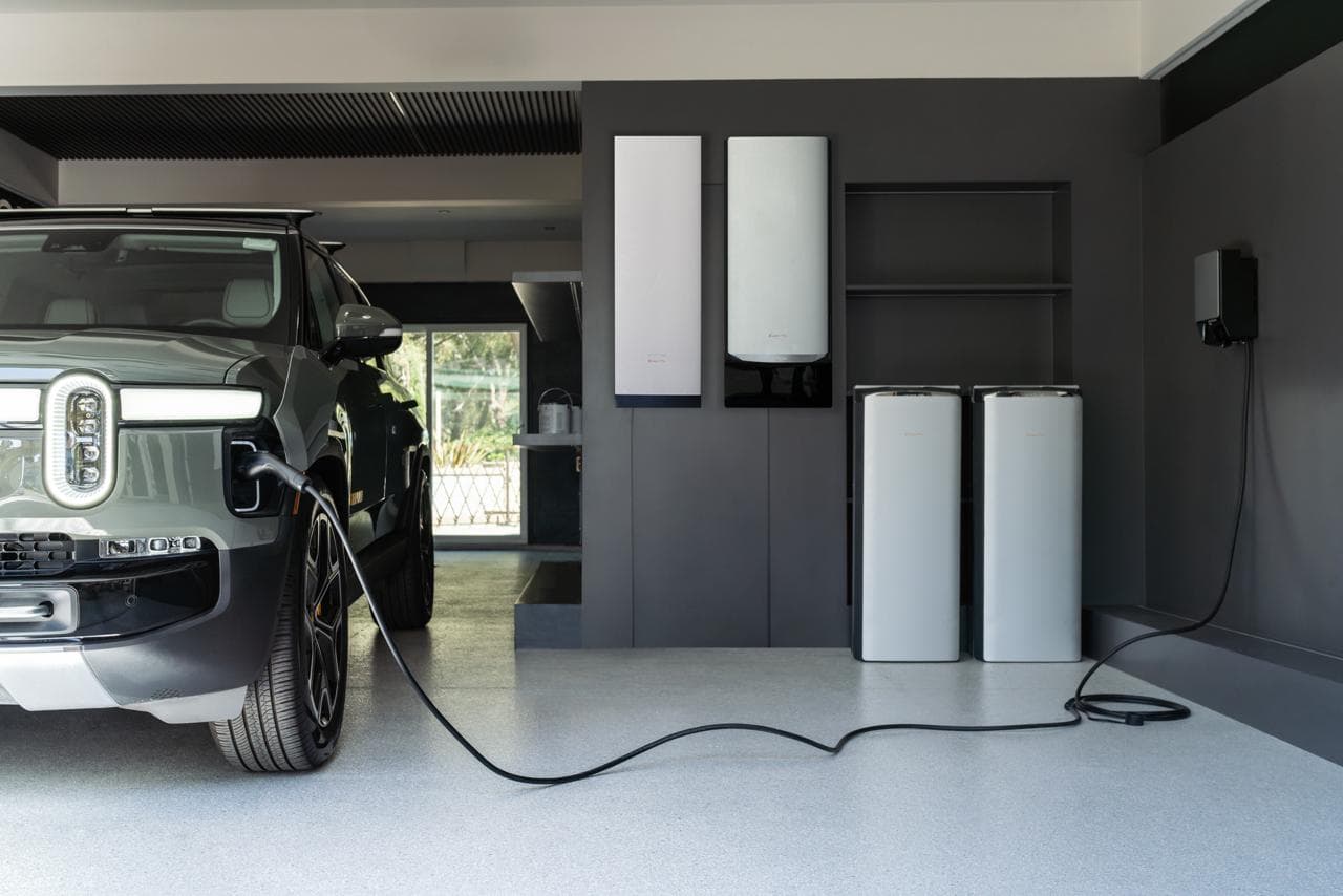 EcoFlow OCEAN Pro garage battery system supporting electric vehicle charging